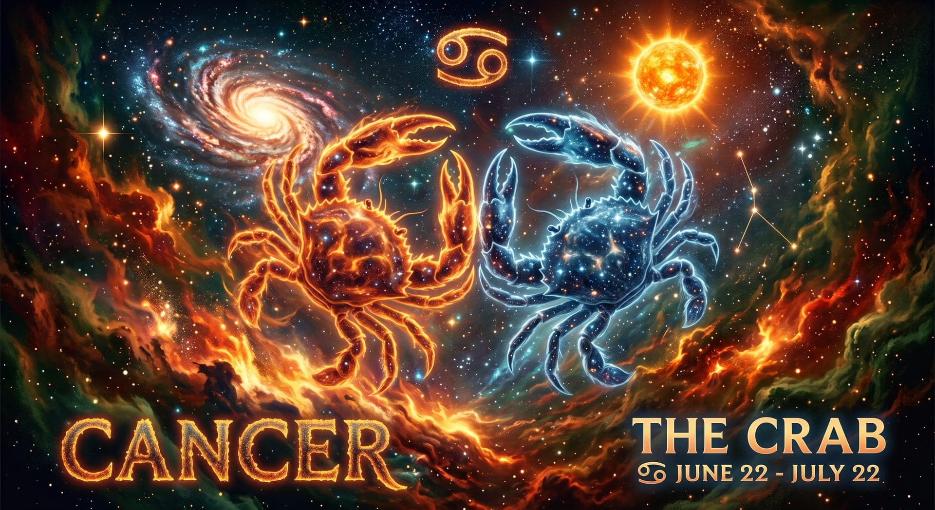 Cancer zodiac illustration